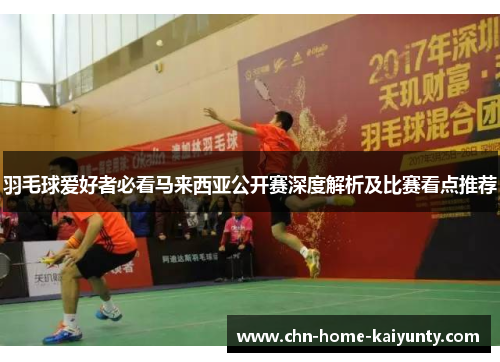 羽毛球爱好者必看马来西亚公开赛深度解析及比赛看点推荐